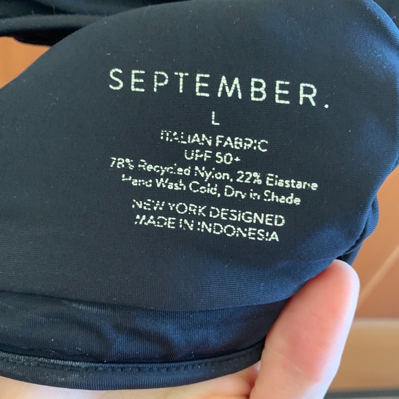 SEPTEMBER Surf Bikini Top Grace Black - Picture 3 of 7